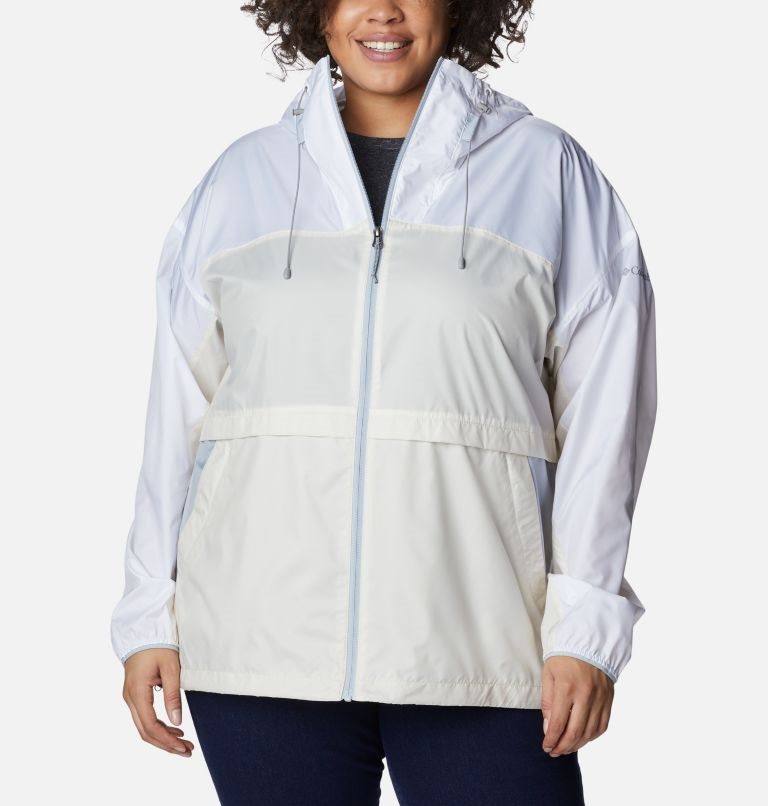 Women\'s Columbia Alpine Chill Windbreaker Jackets White | Plus Size CA-Y01L4